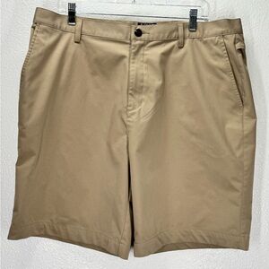 Adidas ClimaCool Stretch Active Golf Breathable Tan Beige Shorts 38